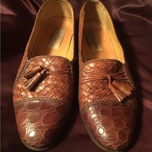 Mezlan Genuine Crocodile loafers size 11